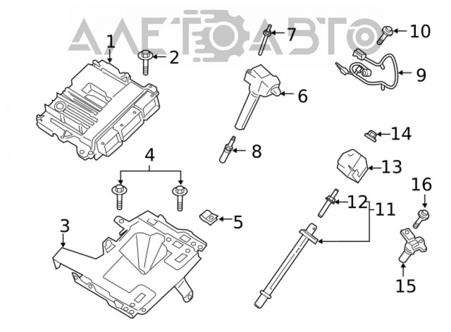 JT4Z12029A Ford