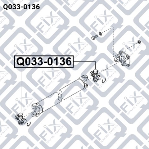 Q0330136 Q-fix Cruceta transmision
