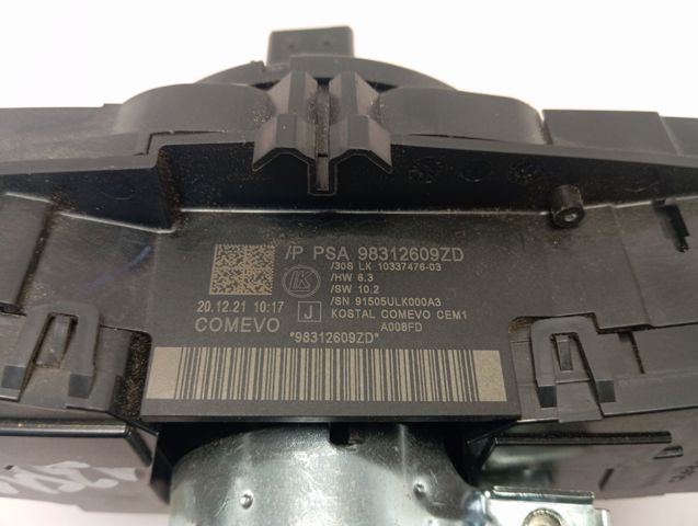 98312609ZD Peugeot/Citroen Conmutador derecho de la columna de dirección
