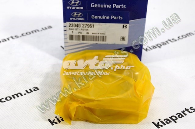 Juego de aros de pistón de motor, cota de reparación +0,25 mm HYUNDAI 2304027961
