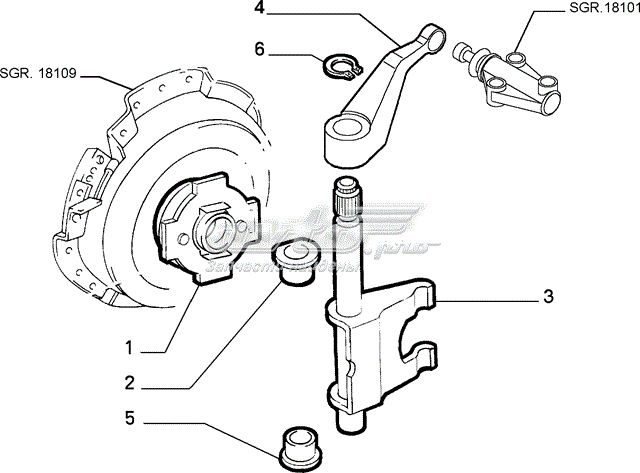 Palanca De Embrague FIAT 73501671