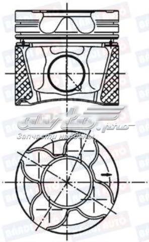 99543600 Kolbenschmidt pistón completo para 1 cilindro, std