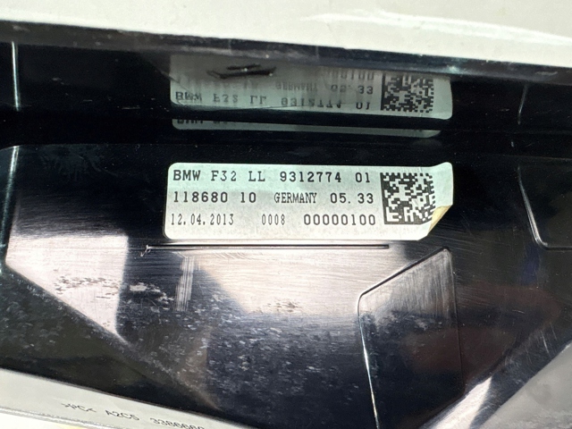 9312774 BMW Pantalla de visualización frontal