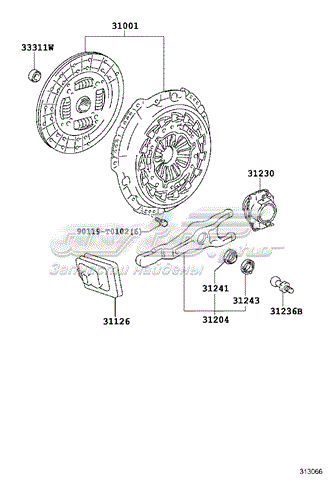  Horquilla de embrague Toyota Hilux 