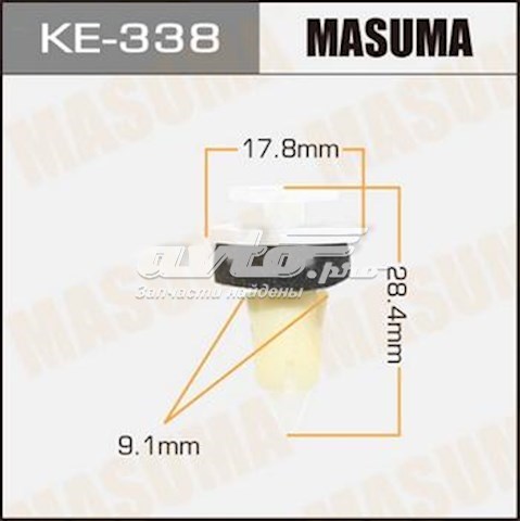 KE338 Masuma clips fijación, revestimiento puerta