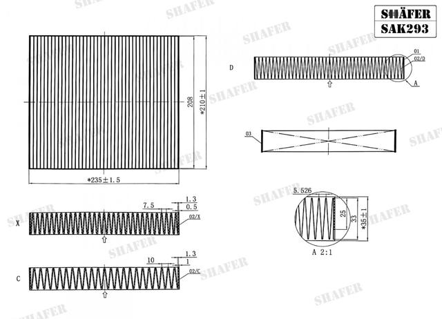 Filtro de cabina Shafer SAK293 precio, desde 9,17 EUR