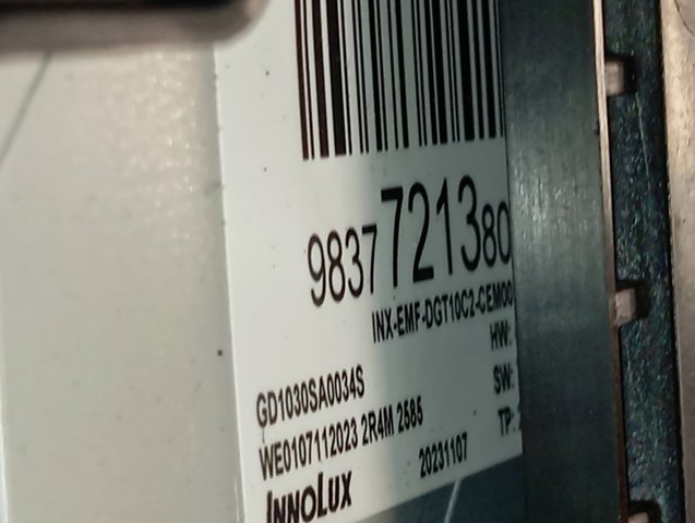 9837721380 Peugeot/Citroen Pantalla multifuncion