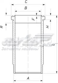 Camisa del cilindro Mahle Original 227WN3701