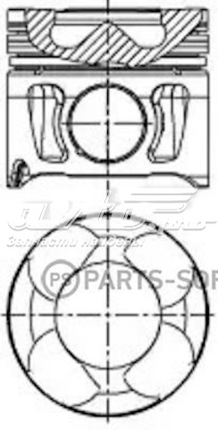Pistón completo para 1 cilindro, STD Nural 8713750030