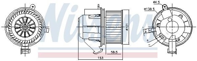 7790316 Kamoka motor eléctrico, ventilador habitáculo