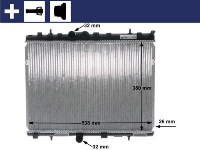 Radiador refrigeración del motor MAHLE CR5000S