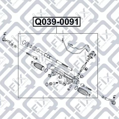 Q039-0091 Q-fix cremallera de dirección