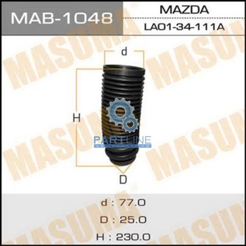 MAB1048 Masuma fuelle, amortiguador delantero