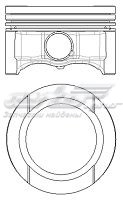 Pistón completo para 1 cilindro, segunda reparación (+0,50 mm) 8714830700 Nural