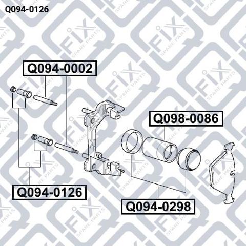 Q0940126 Q-fix Kit de reparación de pinzas