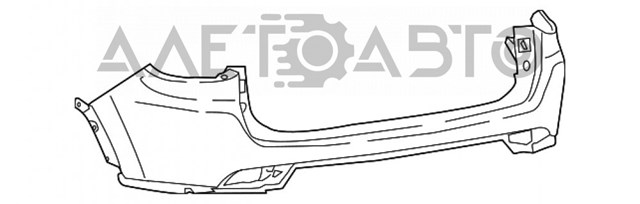 K68351583AB Fiat/Alfa/Lancia parachoques trasero, parte superior