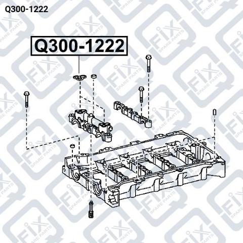 Q300-1222 Q-fix junta de válvula, ventilaciuón cárter