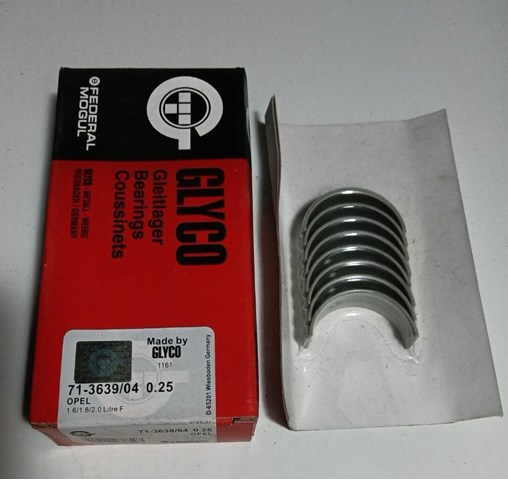 Juego de cojinetes de biela, cota de reparación (+0,25 mm) 7136394025MM Glyco
