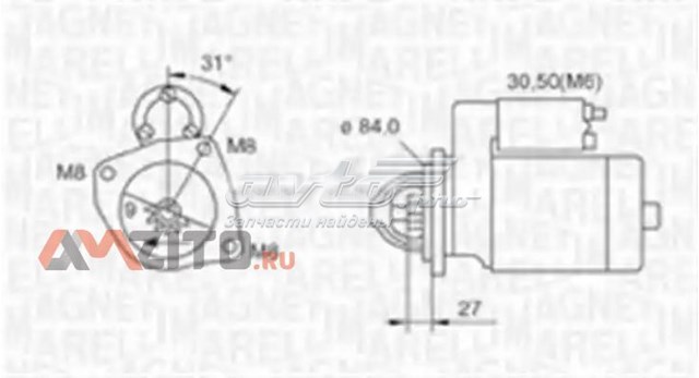 063721203010 Magneti Marelli motor de arranque