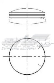 028RS101010V0 Mahle Original Juego de anillos de pistón para 1 cilindro, STD