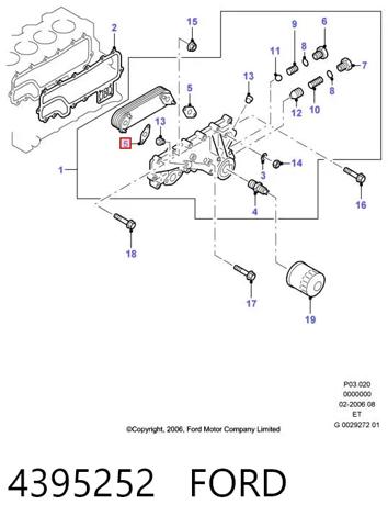 Junta de termostato WL8414V22 Mazda