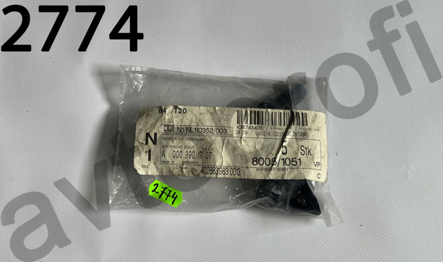 Tornillos para ruedas Mercedes A0009901707 precio, desde 4,73 EUR