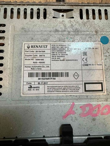 Comprar 281154759R Renault (RVI) Radio