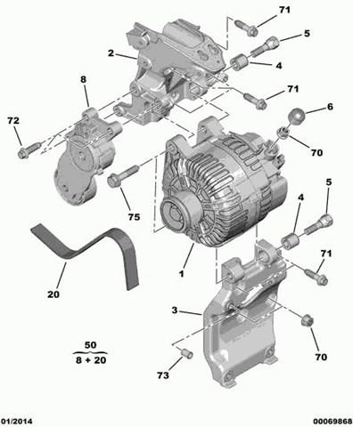 Compresor De Aire Acondicionado Soporte PEUGEOT 5606P9