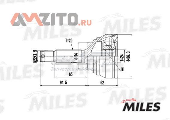 GA20267 Miles junta homocinética exterior delantera