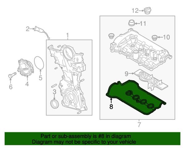 Junta tapa de balancines PYFA10235 Mazda