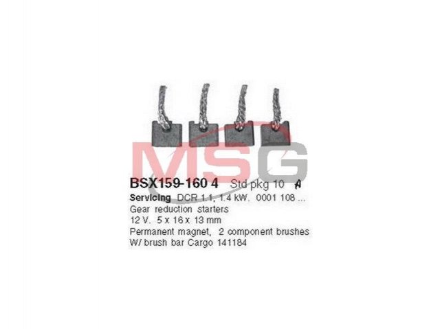 BSX1591604 Cargo Escobilla motor de arranque