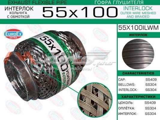 55X100ILWM Euroex chapa ondulada del silenciador