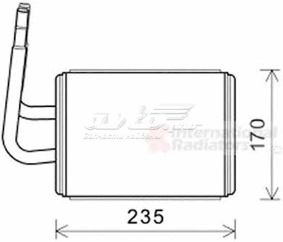 27006268 VAN Wezel radiador de calefacción