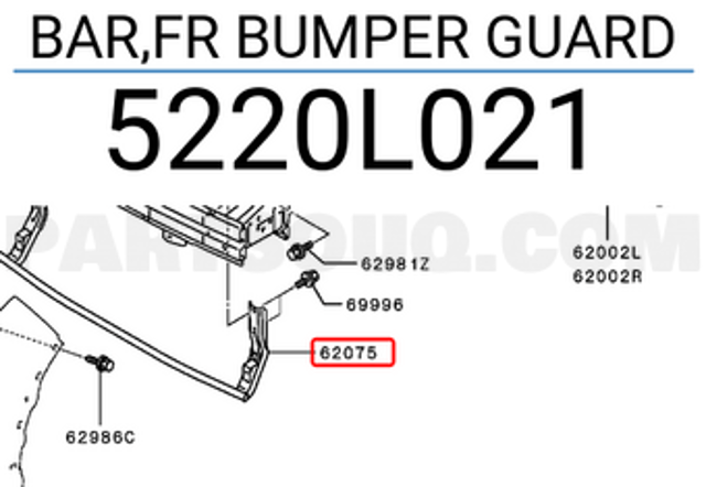 Refuerzo paragolpes delantero FPS FP4835940