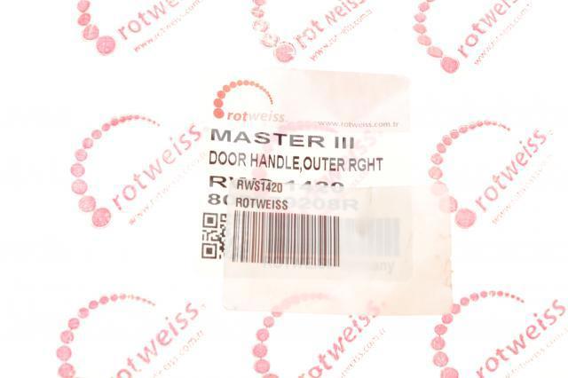 RWS1420 Rotweiss Soporte de manija exterior de puerta trasera izquierda