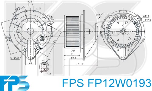 Comprar FP12W0193 FPS Motor de calefacción