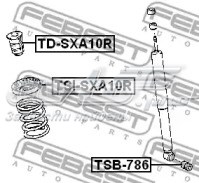 TD-SXA10R Febest almohadilla de tope, suspensión trasera