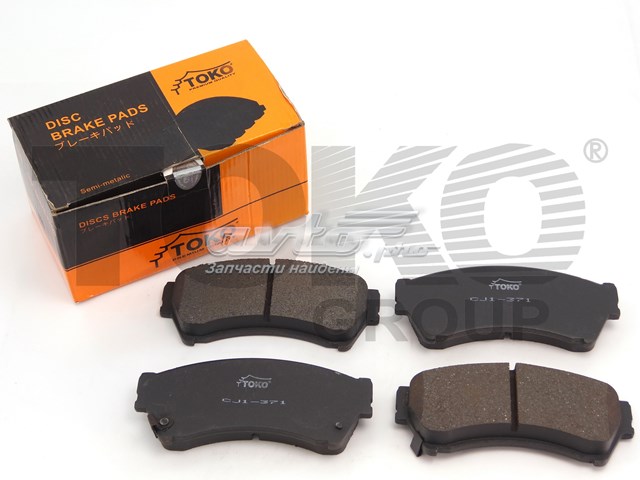 Pastillas de freno delanteras de disco TOKO CARS T2112071W