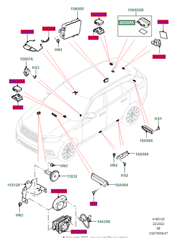 LR113850 Land Rover