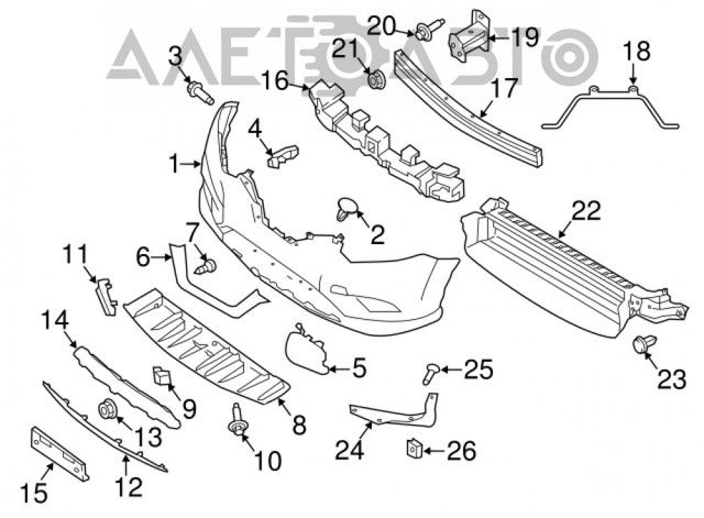 Comprar FP5042991 FPS Moldura central del parachoques delantero