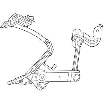 Sensor, nivel de suspensión neumática, trasero derecho para Lexus RX (L2)
