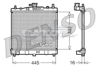 Radiador refrigeración del motor NPS DRM46002