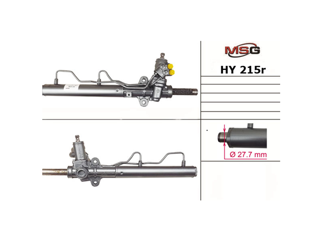 Engranaje de dirección MSG Rebuilding HY215R precio, desde 88,57 EUR