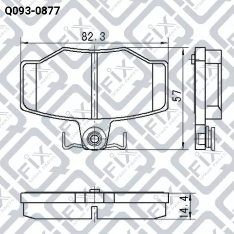 Q0930877 Q-fix pastillas de freno traseras