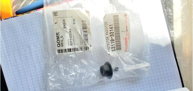 5311933141 Toyota clips de fijación para rejilla de radiador