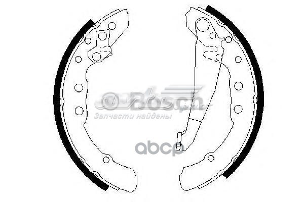 Zapatas de freno 986487281 Bosch
