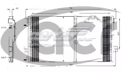 5016793AC Chrysler condensador aire acondicionado