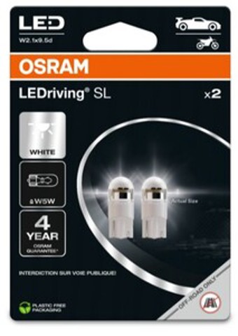 Lámpara de luz interior de cabina Osram 2825DWP2BL
