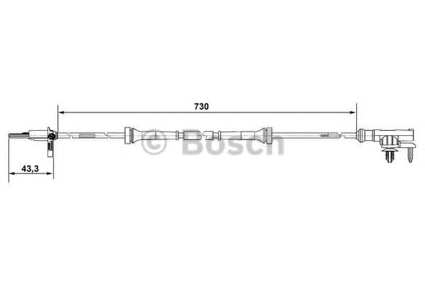 265007637 Bosch sensor abs delantero