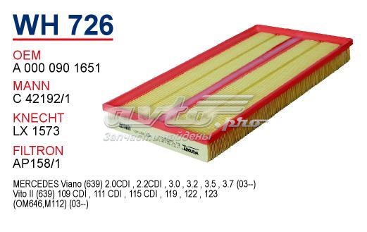 WH726 Wunder Filtro de aire de motor
